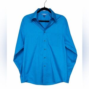 Croft & Barrow Blue Dress Shirt Men’s 15.5 34/35 Wrinkle Resistant